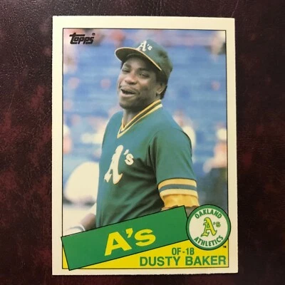 1985 Topps TIFFANY Traded Set DUSTY BAKER #4T OAKLAND A'S NM/MINT+ *HIGH GRADE* - Image 1 of 2