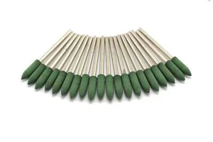 TMAX 20pc 4mm Bullet 3/32" Shank RUBBER Polishing Burr Rotary Tools for Dremel - Picture 1 of 3