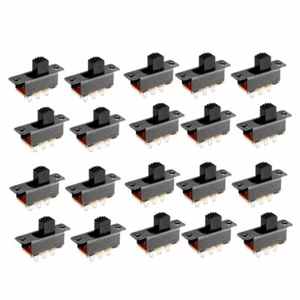 6mm Vertical Slide Switch DPDT 2P2T 6 Terminals PCB Panel Latching 20Pcs - Picture 1 of 5