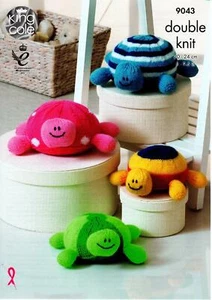 King Cole Knitting Pattern DK Yarn  TORTOISES 9043 - Picture 1 of 2