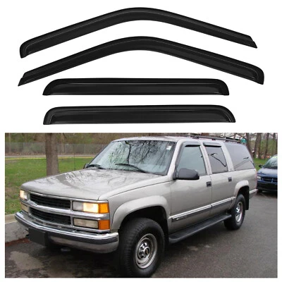 For 92-00 Chevy/GMC C/K 1500 Crew Cab Window Visor Vent Shade Guard Deflector - Image 1 of 4