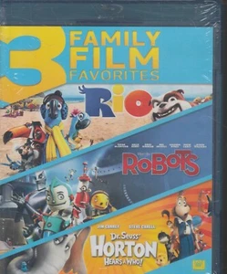 Robots/Horton Hears a Who/Rio (Blu-ray Disc, 2014, 3-Disc Set) [N1] - Picture 1 of 3