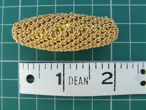 British Army Gold netted Olivettes Toggles for Victorian Hussar Officers tunics - Picture 1 of 6