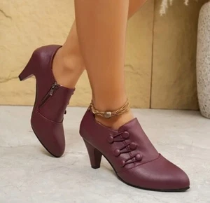 ZAPATOS PANTALÓN BORGOÑA TALLA 6 NUEVOS - Imagen 1 de 2