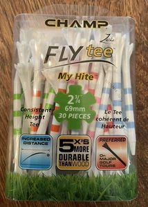 CHAMP Zarma Fly Golf Tees Multicolor Striped / 2 3/4" Pack of 30 - Picture 1 of 3