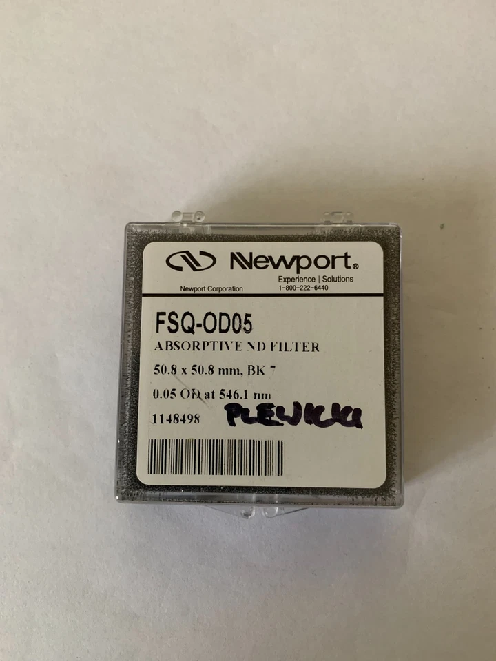 Newport Neutral Density Filter, Absorptive, FSQ-OD05, 0.04 OD at 546.1 nm - Image 1 of 1