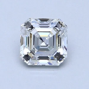 0.99 Carats Natural Diamond Asscher Cut Shape D Color VS1 Clarity Loose Handmade - Picture 1 of 2