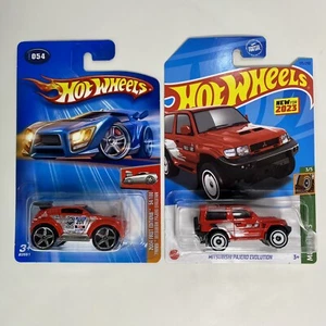 2004 & 2023 Hot Wheels ('Tooned) Mitsubishi Pajero Evolution First Edition 1:64 - Picture 1 of 15