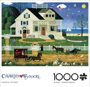 Buffalo Games Charles Wysocki Pickwick Cottage 1000 Piece Jigsaw Puzzle - Bild 1 von 5
