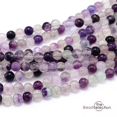 FLUORITE GEMSTONE BEADS 8mm 25 Beads JEWELLERY MAKING GS3 - Image 1 of 2