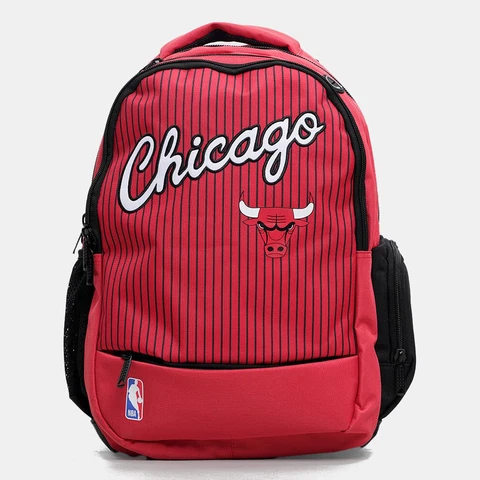NBA Chicago Bulls backpack red & black sports bag basketball gift new Cover