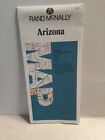 Rand McNally  1988 Arizona Blue White Travel Road Map. Highways,Parks,Info