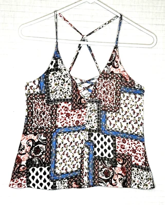 Usado en Excelente Condición Top Sin Mangas Mujer/Jr Talla S Multicolor, Correas Ajustables Foto 1 de 3