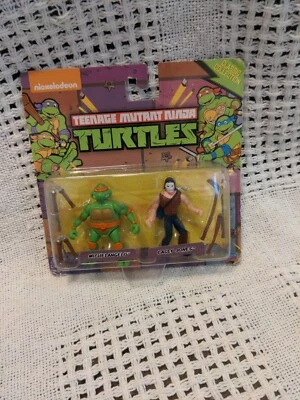Tortugas Ninja Adolescentes Mutantes Colección Clásica Michaelangelo y Casey Jones... Foto 1 de 4