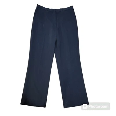 Pantalón de vestir Focus 2000 negro de pierna recta tiro medio talla 8 para mujer Foto 1 de 4