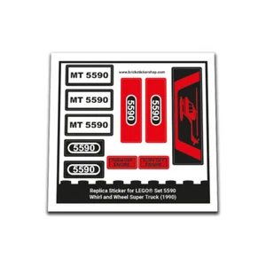 Replacement Sticker for Set 5590 - Whirl and Wheel Super Truck - Picture 1 of 2