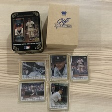 1995 Upper Deck Avon Tin Metallic Impressions Mickey Mantle Embossed Metal Cards