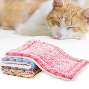 Dog Cat Puppy Blanket for Pet Cushion Small Puppy Kitten Bed Soft Warm Sleep Mat - Picture 1 of 25