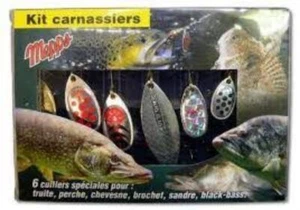 Kit de spinner/señuelo Mepps Predator paquete de 6 lucio perca trucha lucio pesca - Imagen 1 de 1