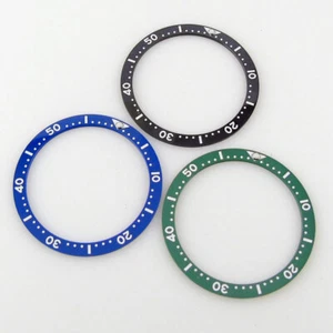 38mm*32.15mm flat ceramic bezel black blue insert Fit 43MM Tandorio mens watch - Picture 1 of 11