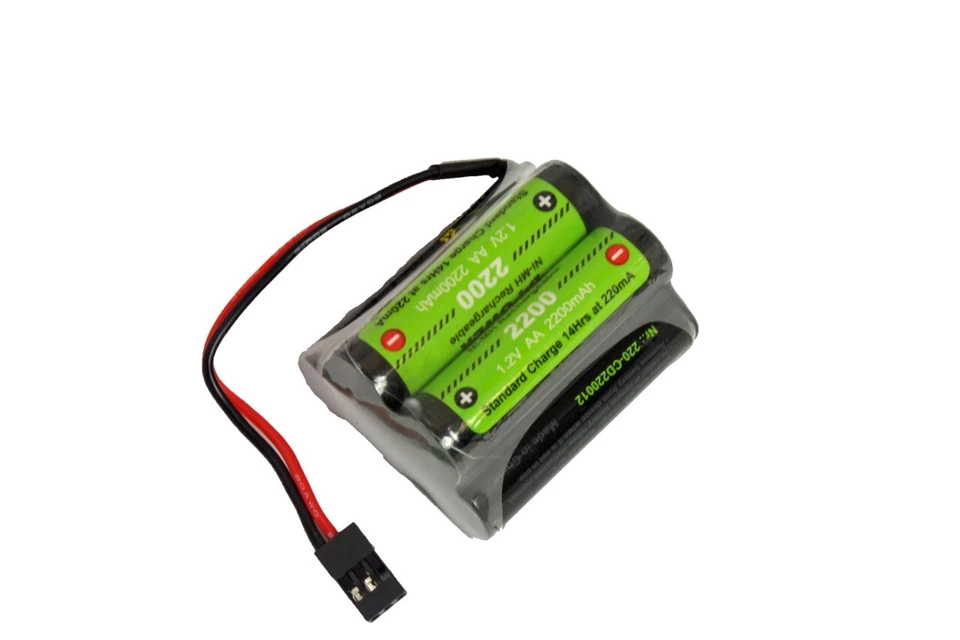 D-Power Empfängerakku 6,0V 2200mAh NiMh Hump Pack NEU JR/Uni 5-Zellen Akku 6V - Bild 1 von 1