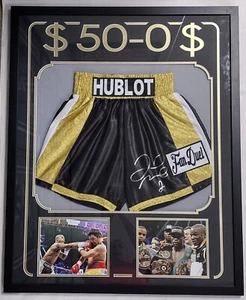 Floyd Mayweather Jr. Signed Autographed Framed Trunks JSA Authentication - Picture 1 of 1