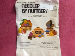 Needlecraft Ala Mode Kitchen Set 3 Wall Pieces #C87-164 Opened Unused - Picture 1 of 2