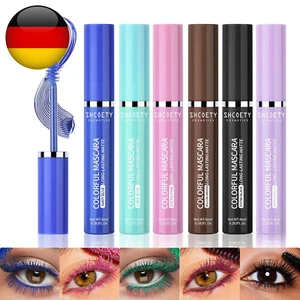 6 Farben Buntes Mascara-Set, Blau Weiß Schwarz Regenbogen Buntes Mascara Langanh - Bild 1 von 9