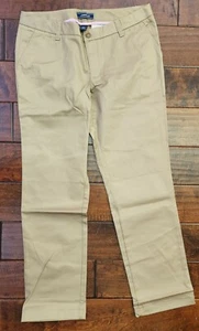 Lands' End Girls Blend Plain Front Chino Pants- Khaki-CHOOSE SIZE! NWOT! - Picture 1 of 9