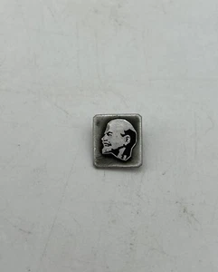 Soviet Union Vladimir Lenin Portrait Communist USSR Pin Badge Vintage 0.6x0.55” - Picture 1 of 2