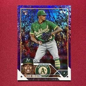 2023 Topps Update LUIS MEDINA ROOKIE Purple Foilboard #US311 Athletics /799