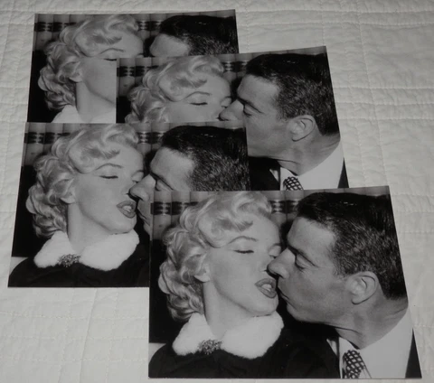 Marilyn Monroe Joe DiMaggio Set of 4 COUNT New York Yankees Postcards Notecards Cover