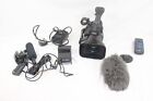 V Canon XH A1 Digital Video Camcorder Camera W/ AG-MC100 Mic Tape, Power Leads