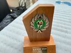vintage Bronte wooden trophy B.B.ROAD WALK 1982 third.