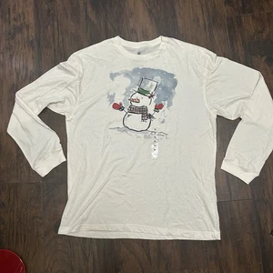 T-shirt manica lunga St. Jude taglia XL uomo neve inverno Natale nuova senza etichette - Foto 1 di 6