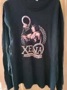 Xena Warrior Princess 1990s Cult Tv LonG Sleeve Black XL Top Unisex Fans Rare - Picture 1 of 3