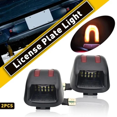 Luz de lámpara de matrícula LED blanca de tubo rojo para Nissan Frontier Xterra 2007-19 Foto 1 de 4