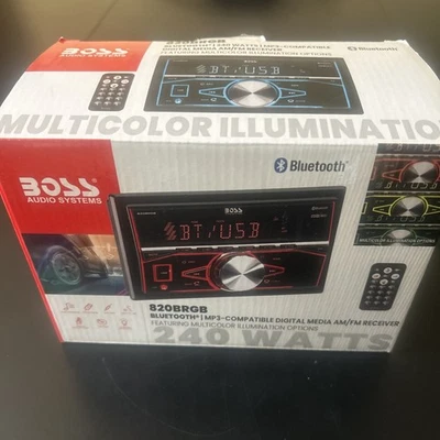 BOSS Audio Systems 820BRGB Bluetooth 240 Watts Digital Media Receiver Open Box - Image 1 of 4
