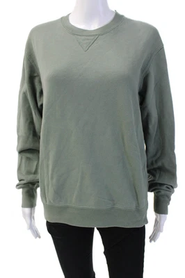 Uniqlo Unisex Pullover Sweatshirt Green 100% Cotton Long Sleeve Size S - Image 1 of 4