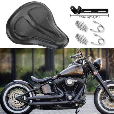 Одиночное сиденье водительское сиденье с пружинами для Harley Dyna Softail Sportster Bobber на заказ - Изображение 1 из 4