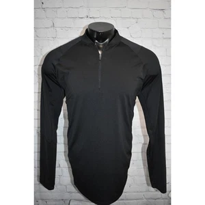 Under Armour Golf Gym Pullover Shirt 1/4 ZIP Mens Size XL Fitted Black HeatGear  - Picture 1 of 8