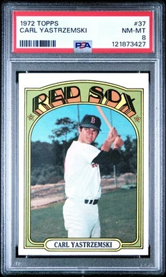 1972 Topps #37 Carl Yastrzemski - Boston Red Sox - PSA 8 - NM-MT - 121873427🔥📈 - Image 1 of 2