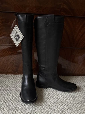 FRYE "Paige" NUEVAS Botas de Montar Negras Altas para Mujer 7.5B Nuevas en Caja Foto 1 de 4