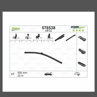 Escobilla limpiaparabrisas Valeo 578538 para ALFA ROMEO GT 937 2003 a 09/2010 Foto 1 de 4