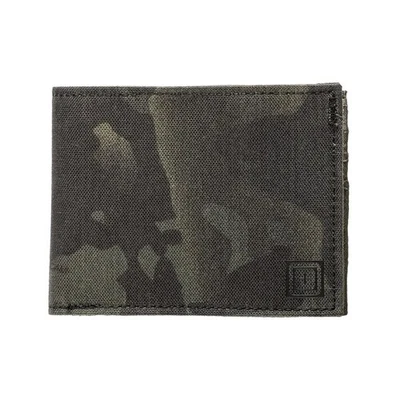 5.11 Tactical Tracker Bi-fold 2.0 Wallet 500D Nylon MultiCam Black Style # 56714 - Image 1 of 3