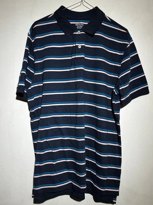 Polo Hombre MERONA SS - Talla L - Rayas Azul/Rosa - Excelente Estado Foto 1 de 4