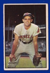 RAY BOONE indians 1953 BOWMAN color #79 GOOD