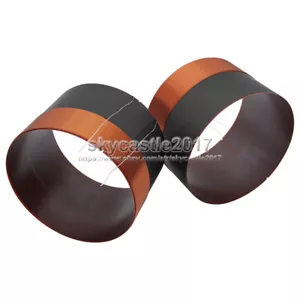 2PCS 75,5mm Altoparlante Basso Voice Coil Woofer Sound Drive Nero Alluminio Riparazione - Foto 1 di 7
