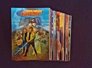 1996 TOPPS STAR WARS FINEST DELUXE CHROMIUM TRADING CARDS COMPLETE BASE SET 1-90 - Picture 1 of 2