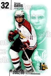 2002-03 Halifax Mooseheads #8 George Davis